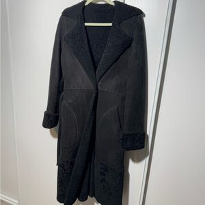 Black Shearling Coat